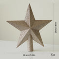 christmas-tree-top-star-decoration-ornament-gold-silver-red-pink-3d-five-pointed-star