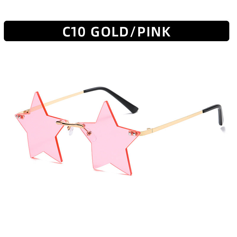 Frameless Star Sunglasses — Punk Style