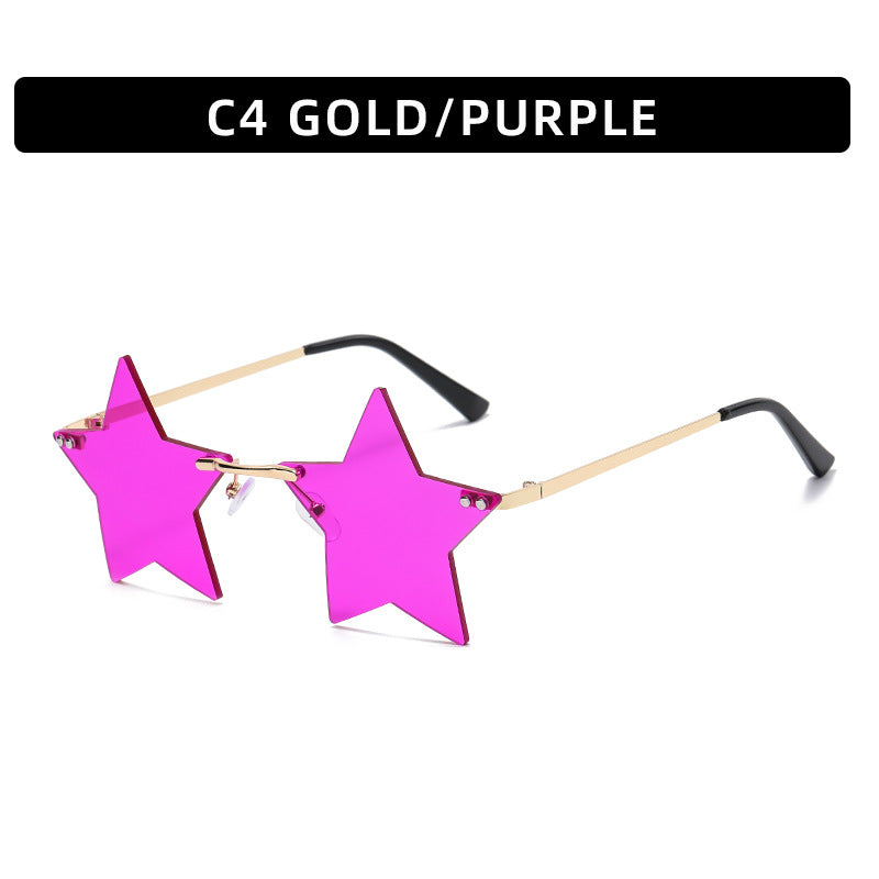 Frameless Star Sunglasses — Punk Style