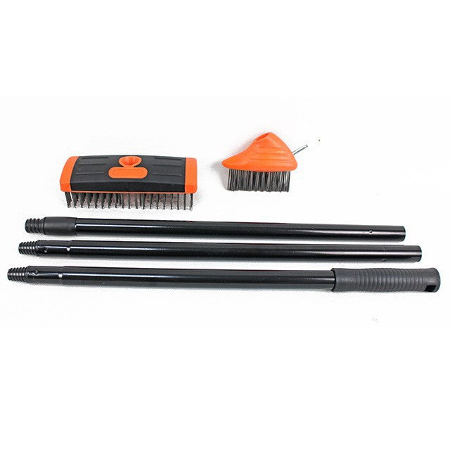 Direct 3-in-1 Weed Brush Multi-functional Garden Cleaning Tool Set with Multiple Heads Steel Brush