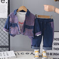 five-pointed-star-denim-long-sleeved-three-piece-set