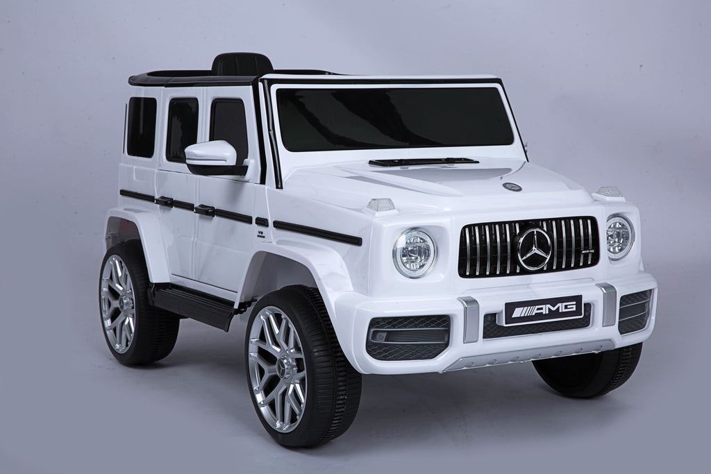 mercedes-benz-g63-childrens-electric-vehicle-with-remote-control-12v-music-horn-spring-suspension-safety-lock-and-license
