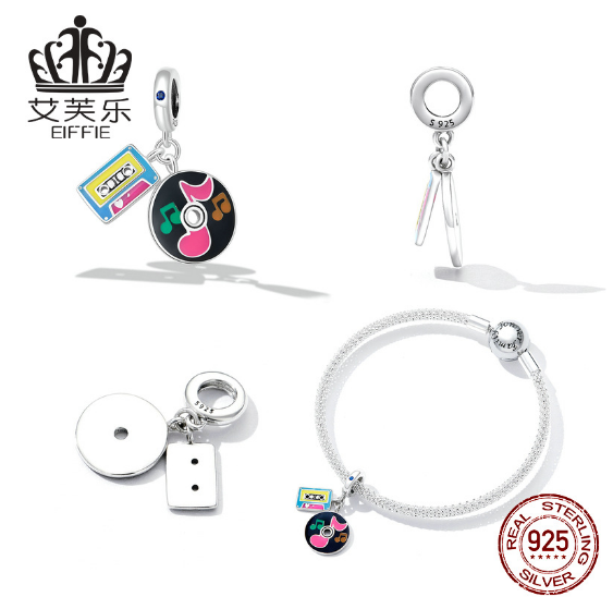 avele-sterling-silver-s925-tape-record-pendant-bracelet-color-drop-oil-hit-color-fun-music-pendant-accessories