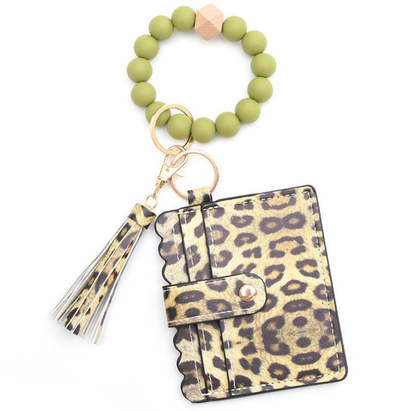 colorful-silicone-bead-bracelet-card-holder-pu-tassel-womens-wallet-keychain-silicone-beaded-bracelet