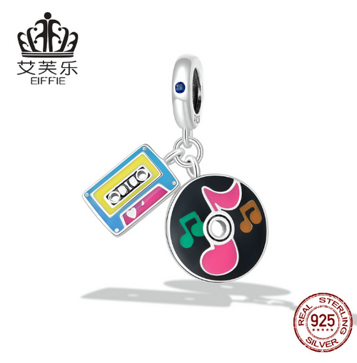 avele-sterling-silver-s925-tape-record-pendant-bracelet-color-drop-oil-hit-color-fun-music-pendant-accessories