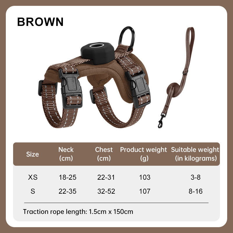 reflective-escape-proof-cat-harness-adjustable-vest-with-built-in-airtag-holder-for-outdoor-walking