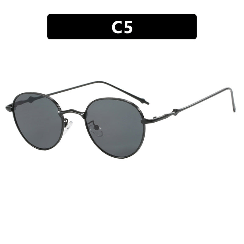 new-round-retro-metal-four-leaf-star-fashionable-sunglasses