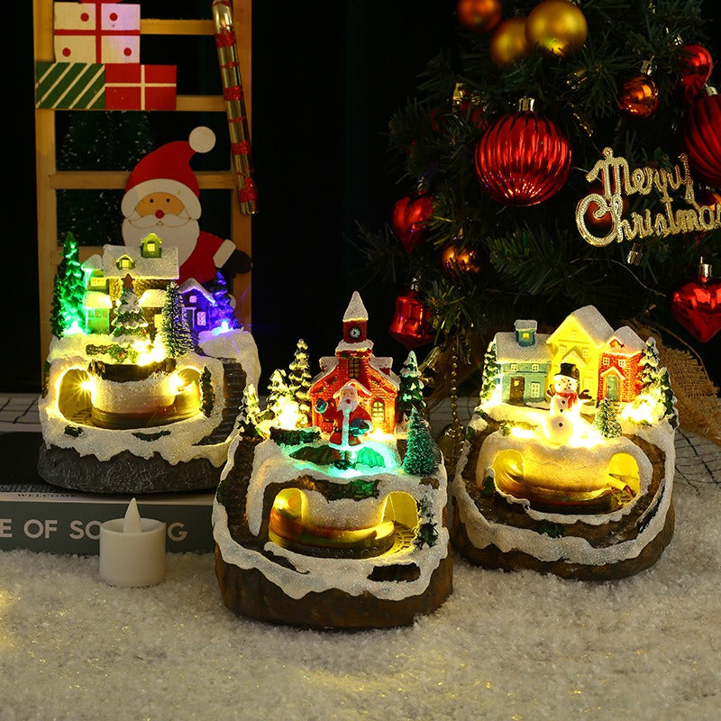 new-music-train-will-spin-christmas-resin-ornaments-decorations-christmas-gifts-luminous-houses