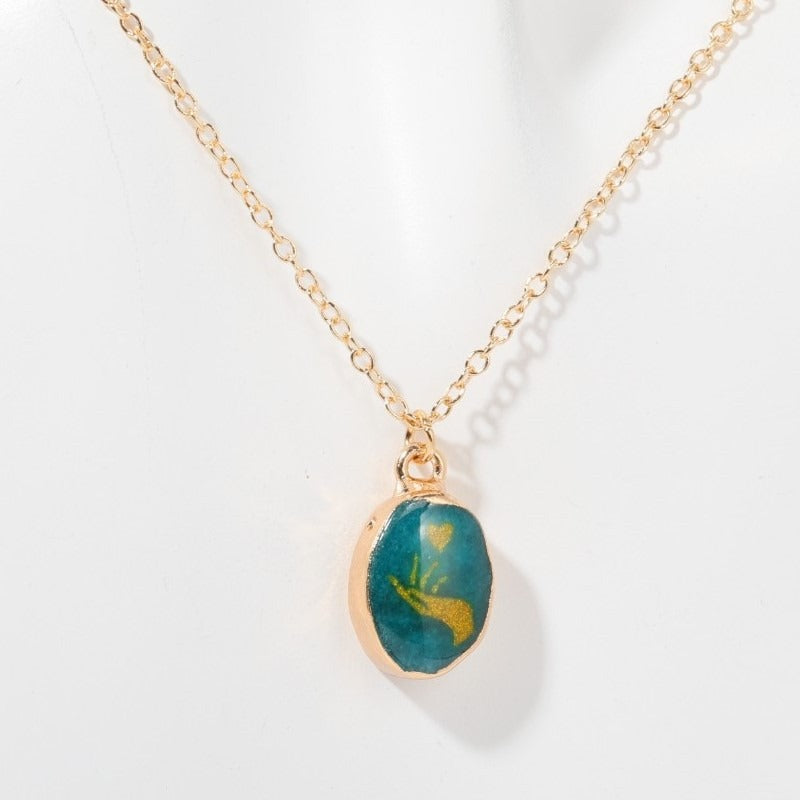 stone-gem-necklace-butterfly-star-moon-love-snake-flower-planet-clavicle-chain