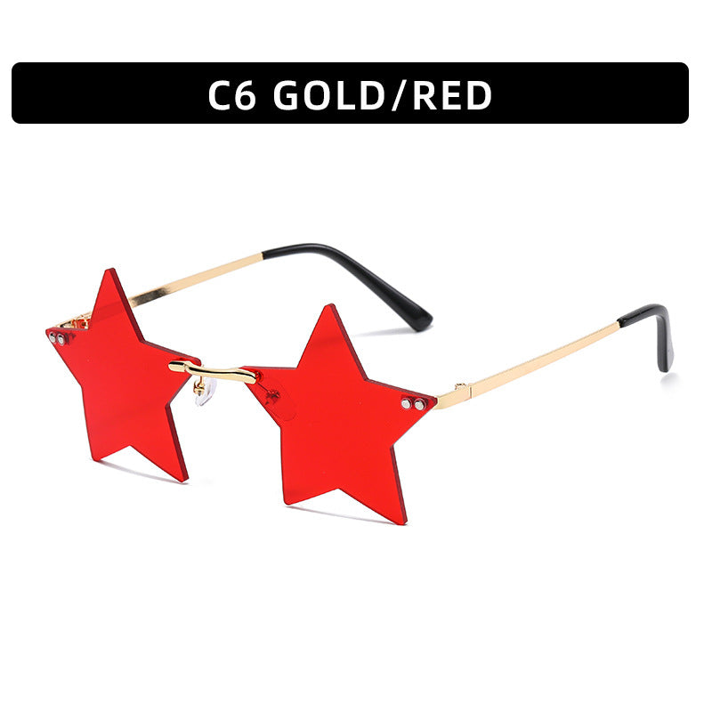 Frameless Star Sunglasses — Punk Style