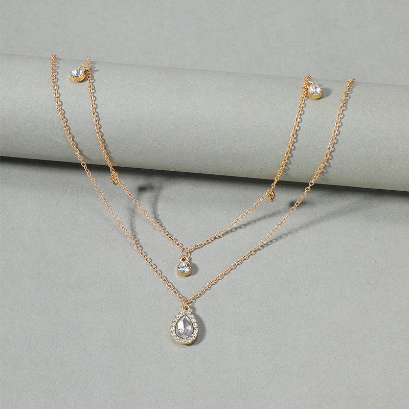 Fashionable and simple adjustable star pendant retro necklace clavicle chain for women