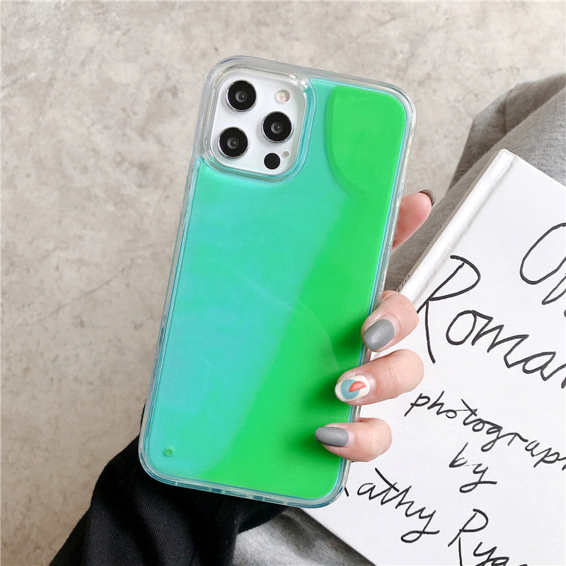 solid-color-liquid-sand-case-for-iphone-17-pro-max-glow-in-the-dark-protective-cover-for-apple-16-15-14-full-coverage-foreign-trade-style