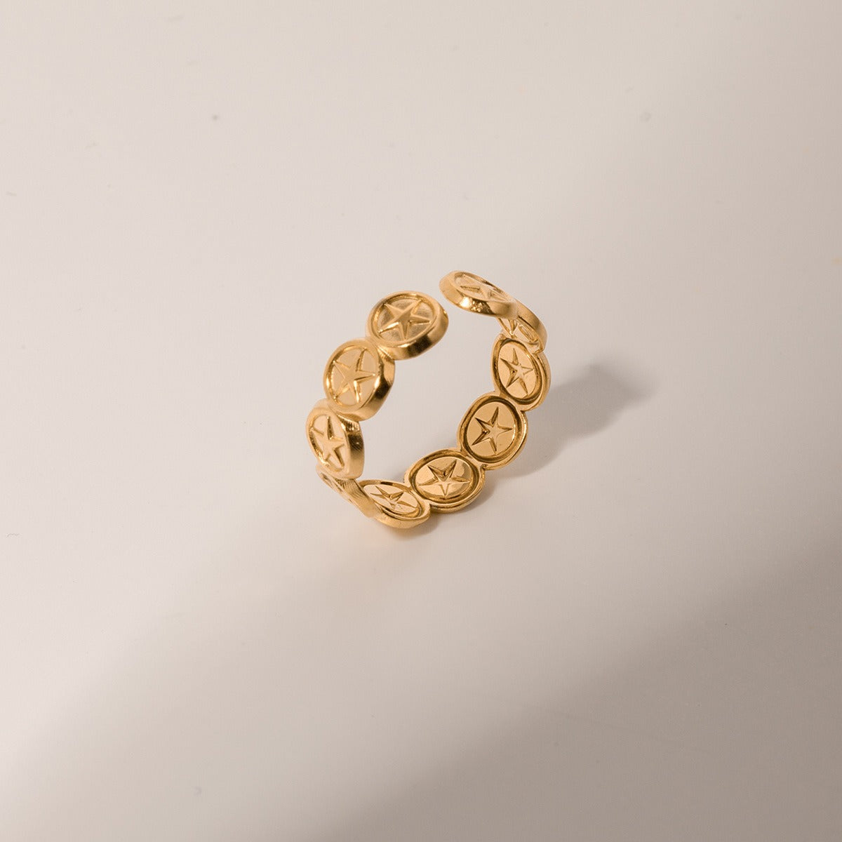Star Open Ring — Stainless Steel