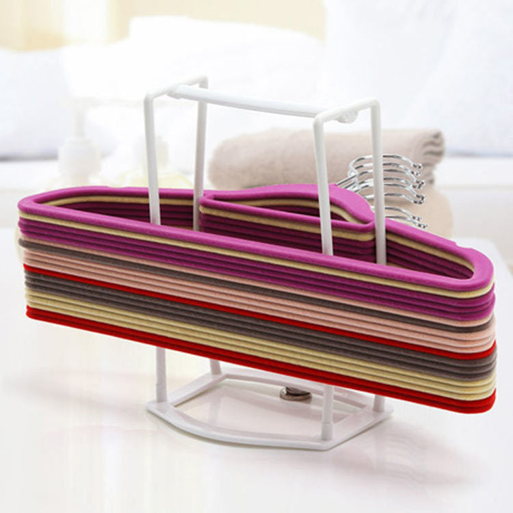 Candy Color Plastic Hanger Storage Rack Hanger Organizer Hanger Companion Shelf Storage Box Colorful Packaging