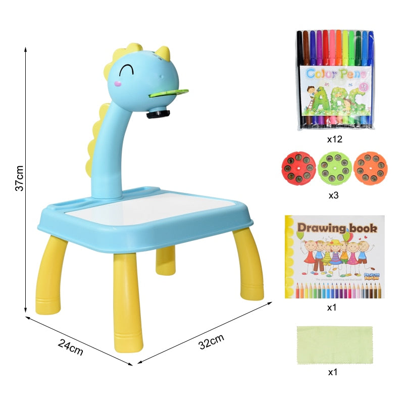 children-led-projector-art-drawing-table-toys-kids-painting-board-desk-arts-crafts-educational-learning-paint-tools-toy-for-girl