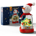 christmas-gift-snowman-rotating-music-box-diy-music-light-house-assembly-building-blocks-toy-gift