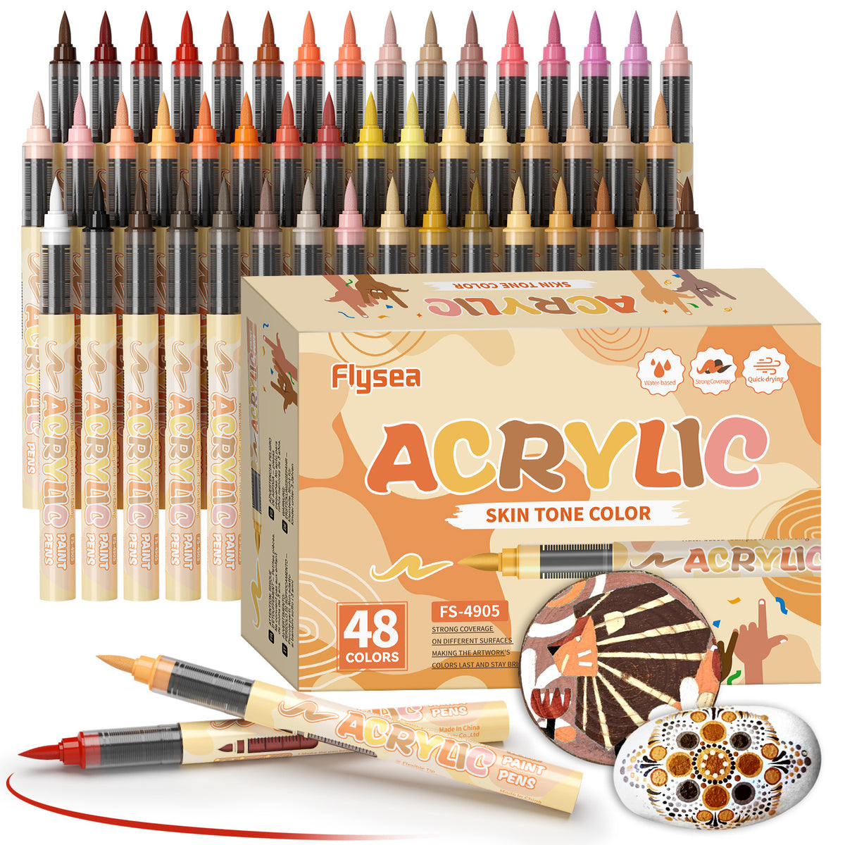 liquid-acrylic-marker-pen-soft-tip-skin-tone-amp-pastel-colors-layerable-for-student-art-cartoon-drawing-and-painting
