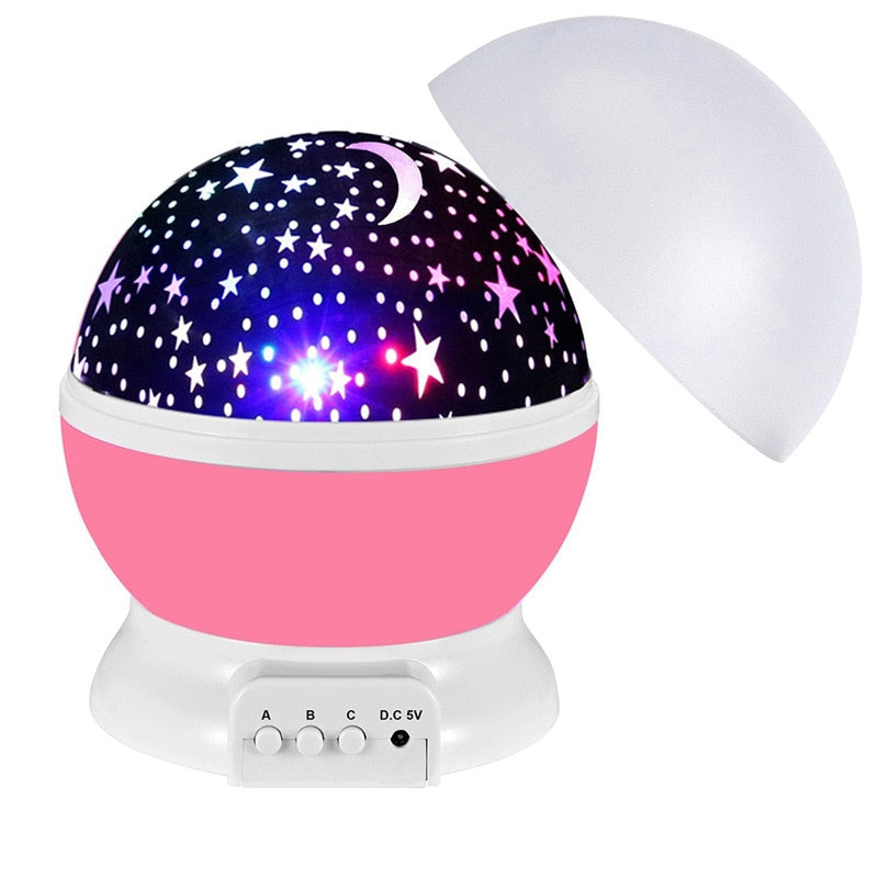 LED Star & Moon Night-Light Projector