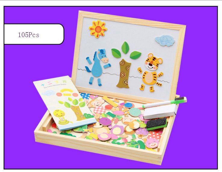young-childrens-magnetic-animal-puzzle-music-drawing-board-three-dimensional-puzzle-variety-writing-board-blackboard-educational-wooden-toys