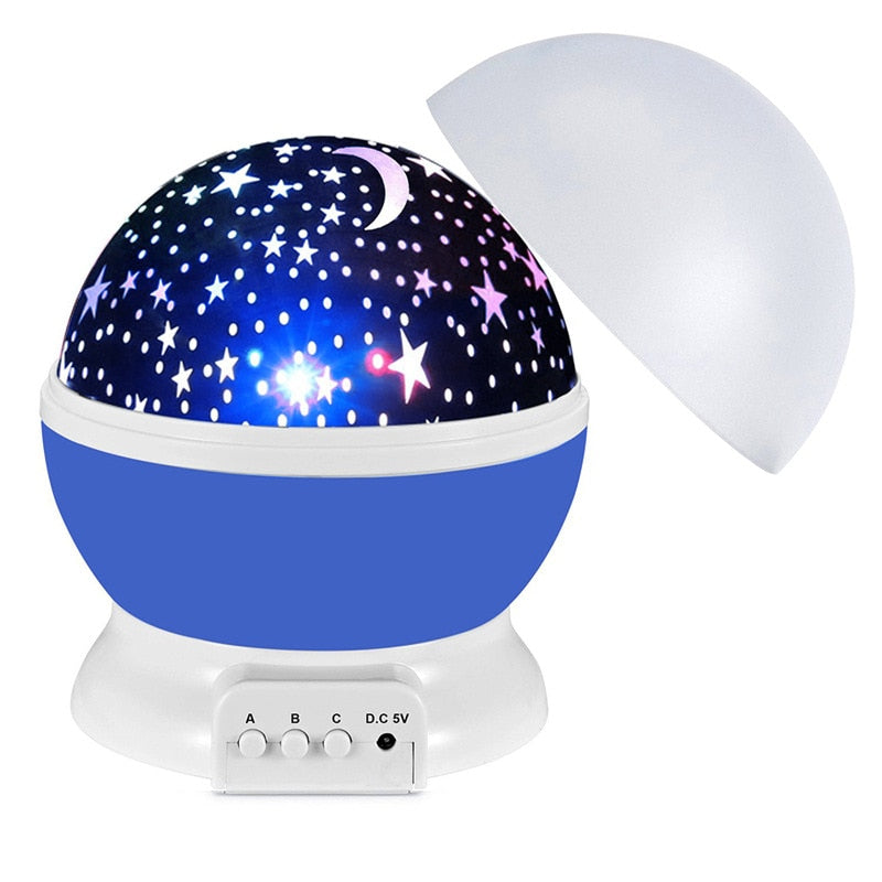 LED Star & Moon Night-Light Projector