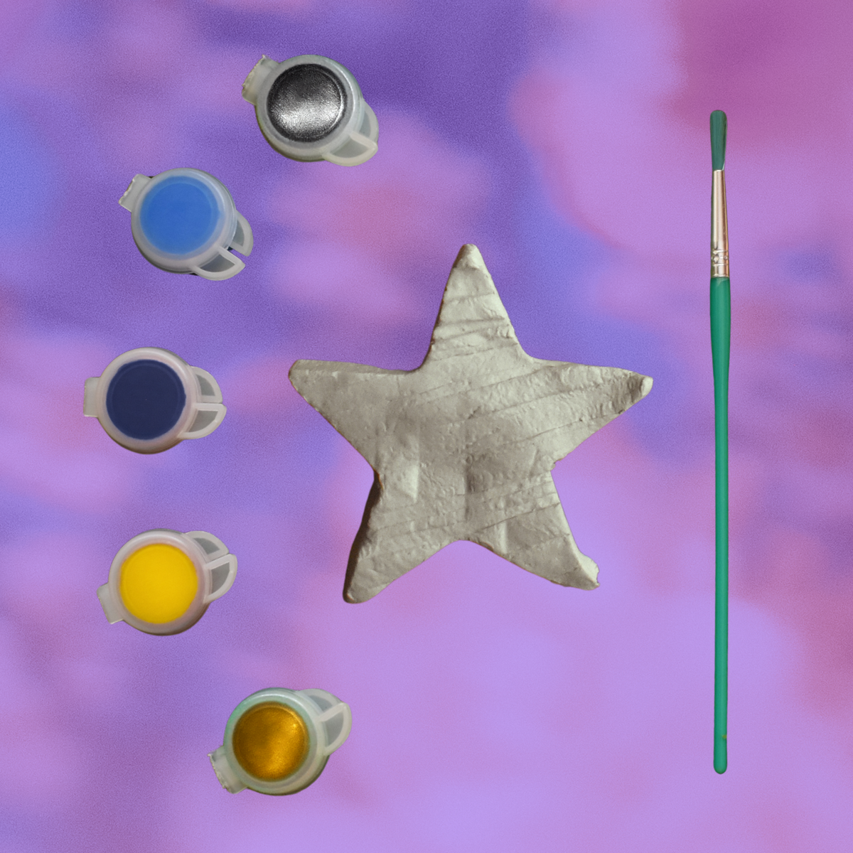 Cute aesthetic collection, Star Dish, Craft Kit, Trinket Dish, Paint Kit, Retro Craft Kit