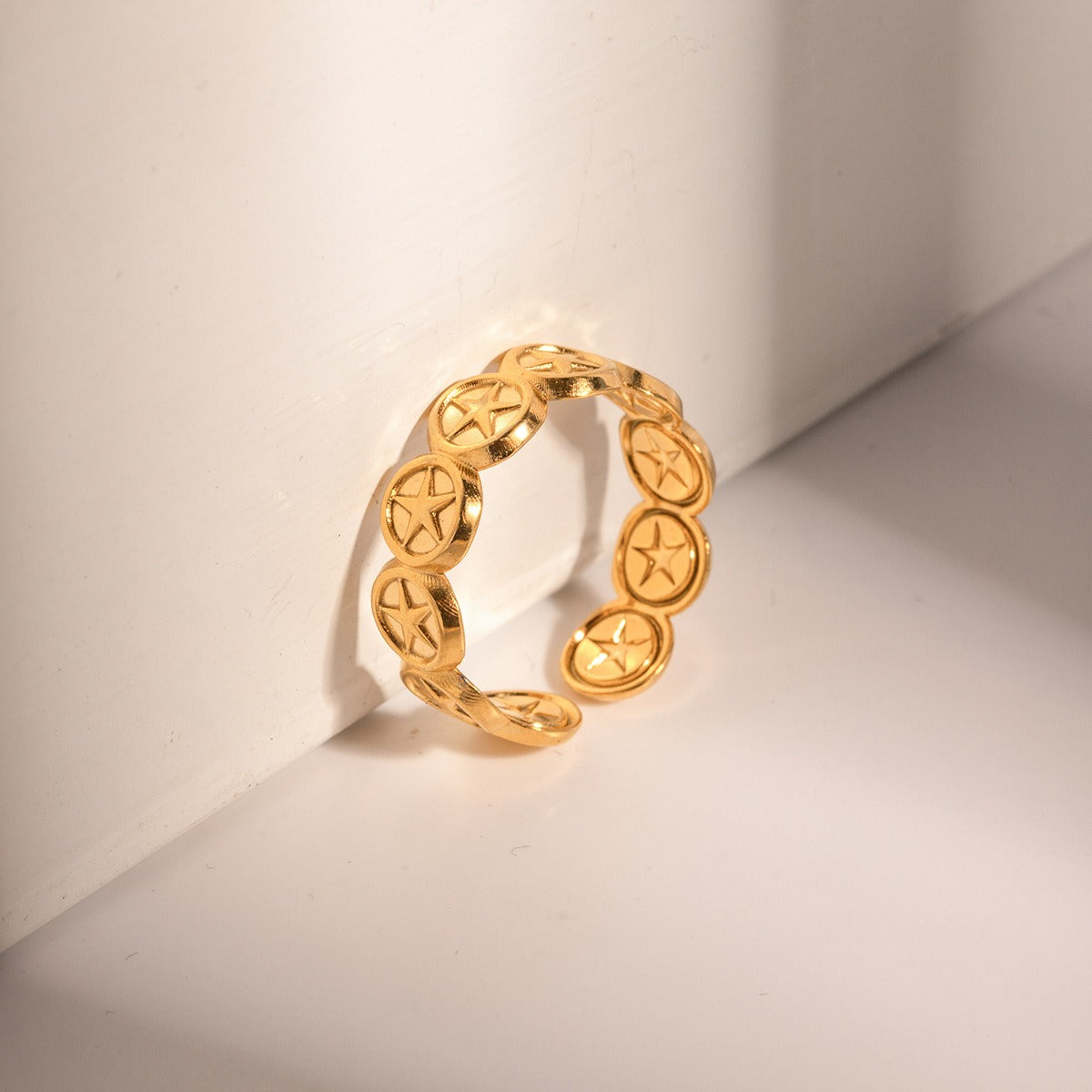 Star Open Ring — Stainless Steel