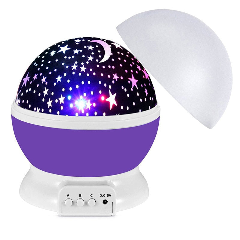 LED Star & Moon Night-Light Projector
