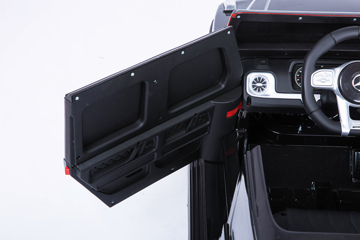 mercedes-benz-g63-childrens-electric-vehicle-with-remote-control-12v-music-horn-spring-suspension-safety-lock-and-license