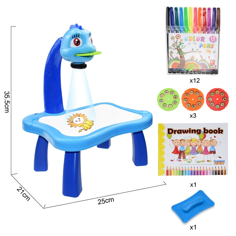 children-led-projector-art-drawing-table-toys-kids-painting-board-desk-arts-crafts-educational-learning-paint-tools-toy-for-girl