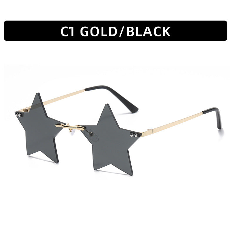 Frameless Star Sunglasses — Punk Style