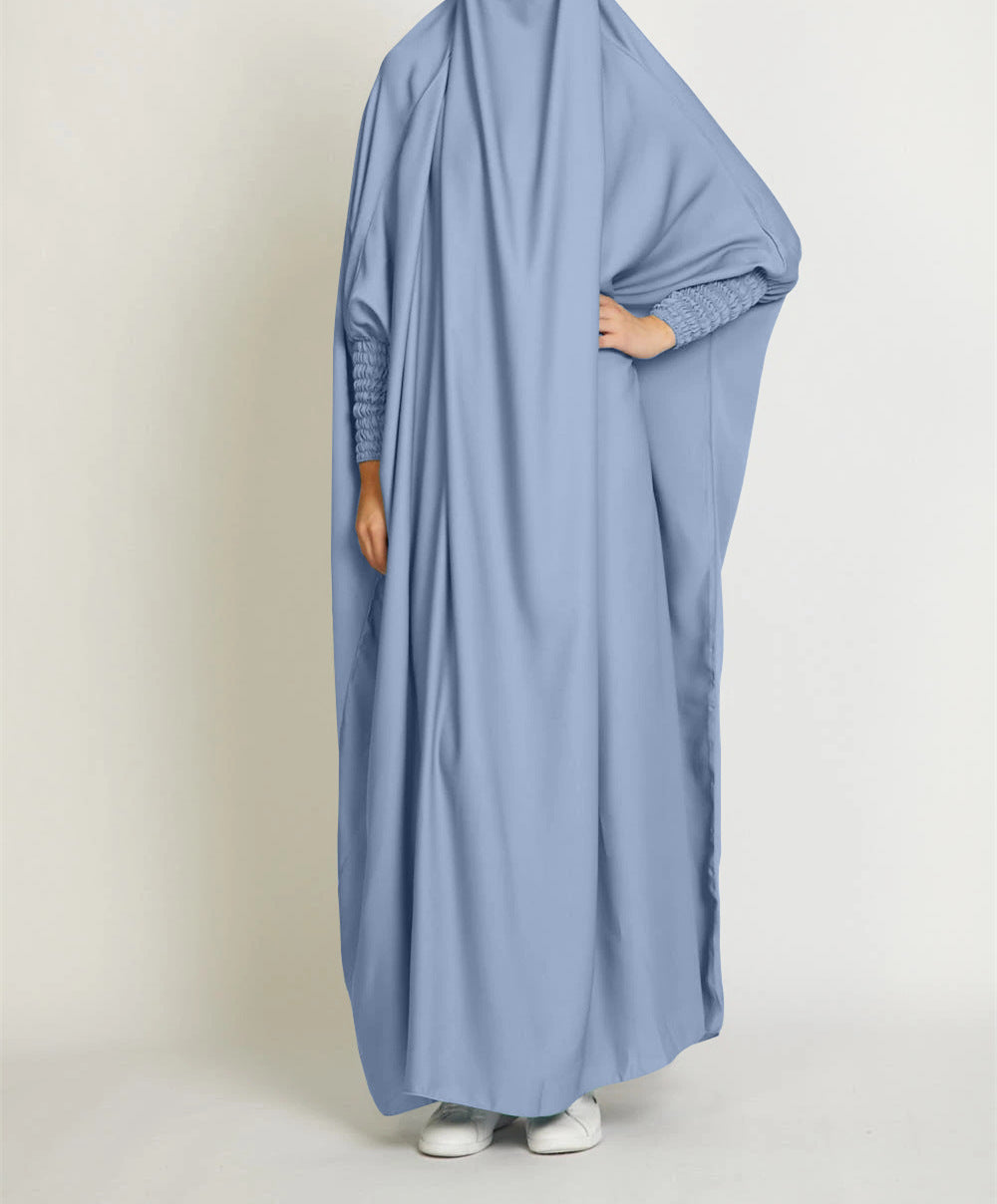 Chic Loose Long Women's Dress Solid Color Casual Plus Size Dress