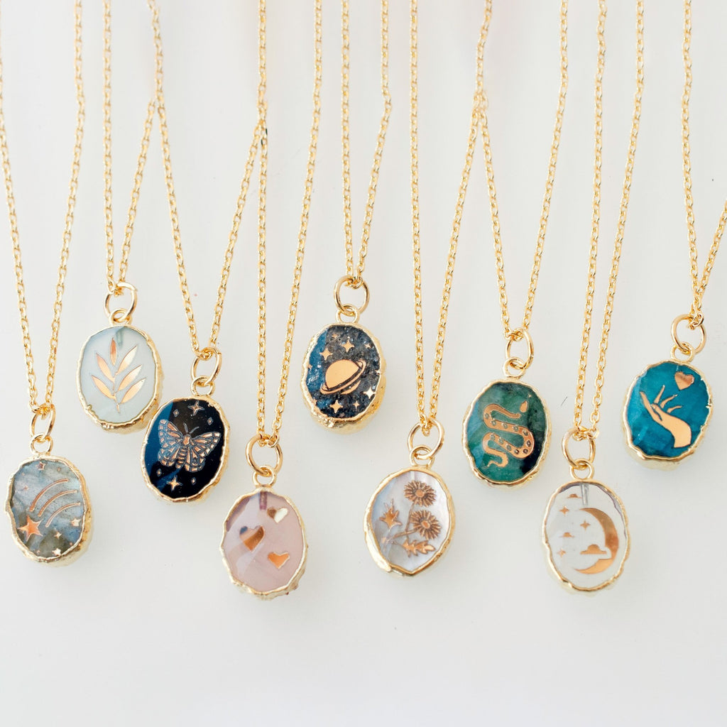stone-gem-necklace-butterfly-star-moon-love-snake-flower-planet-clavicle-chain