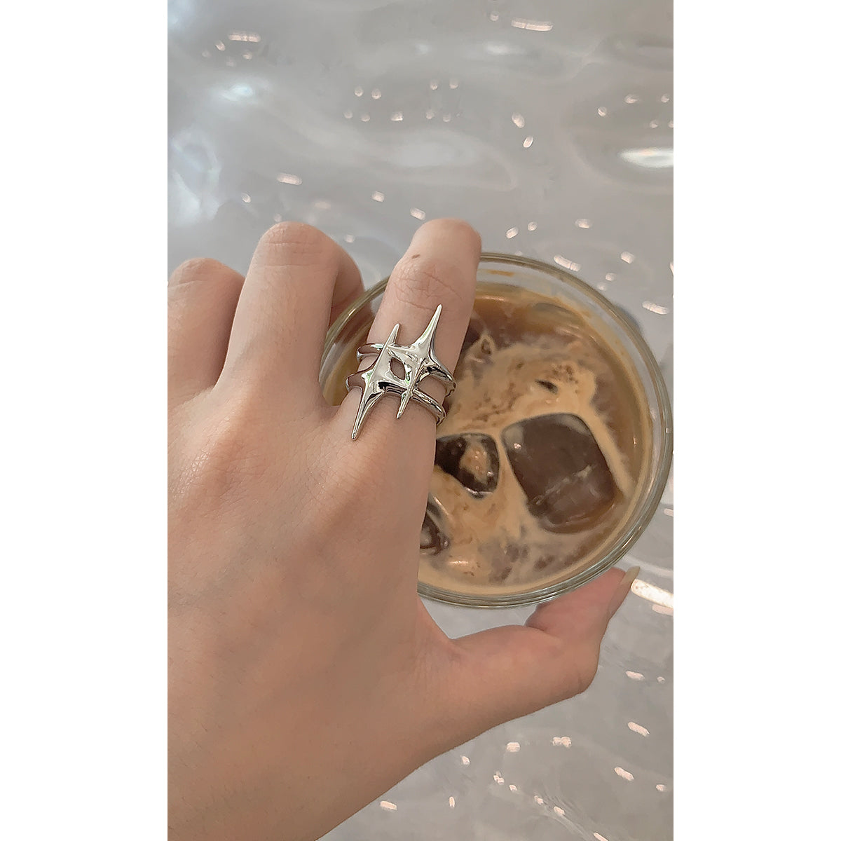 Super Cool Original Star Ring New Star Minority Design Sense Personality Sweet And Cool Index Finger Ring