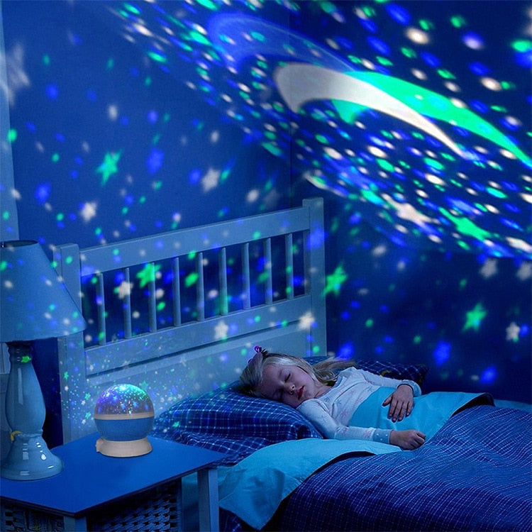 LED Star & Moon Night-Light Projector