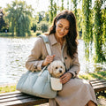 Winter Warm Cat Carrier | Large Capacity Breathable Shoulder Pet Bag for Cold Weather Travel