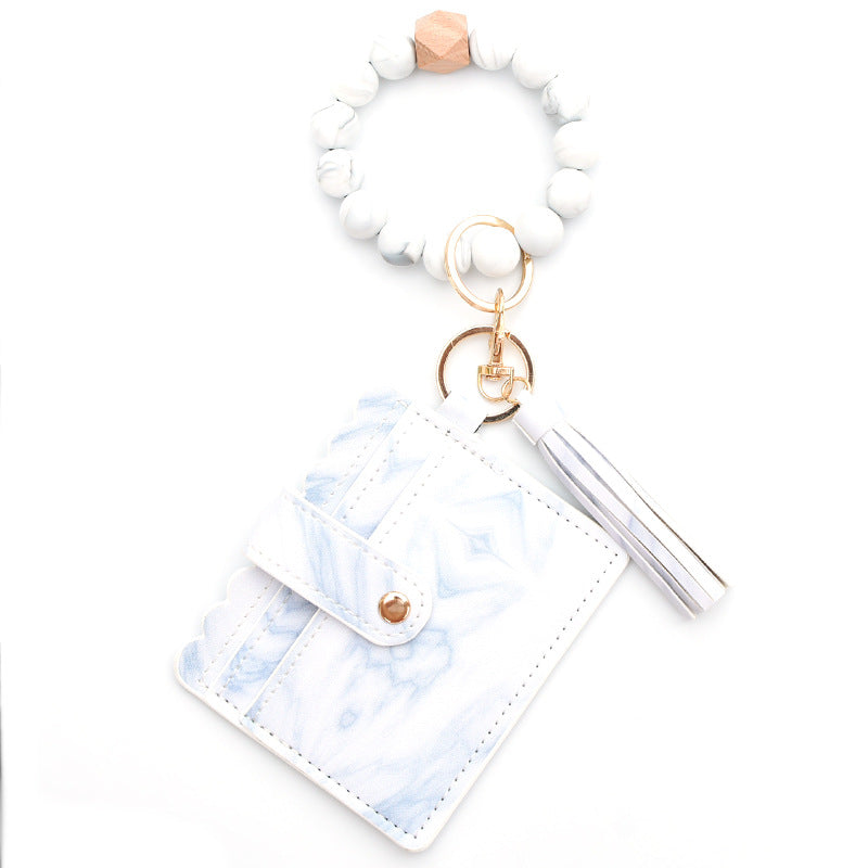 colorful-silicone-bead-bracelet-card-holder-pu-tassel-womens-wallet-keychain-silicone-beaded-bracelet