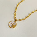 Titanium Steel Sun & Moon Necklace