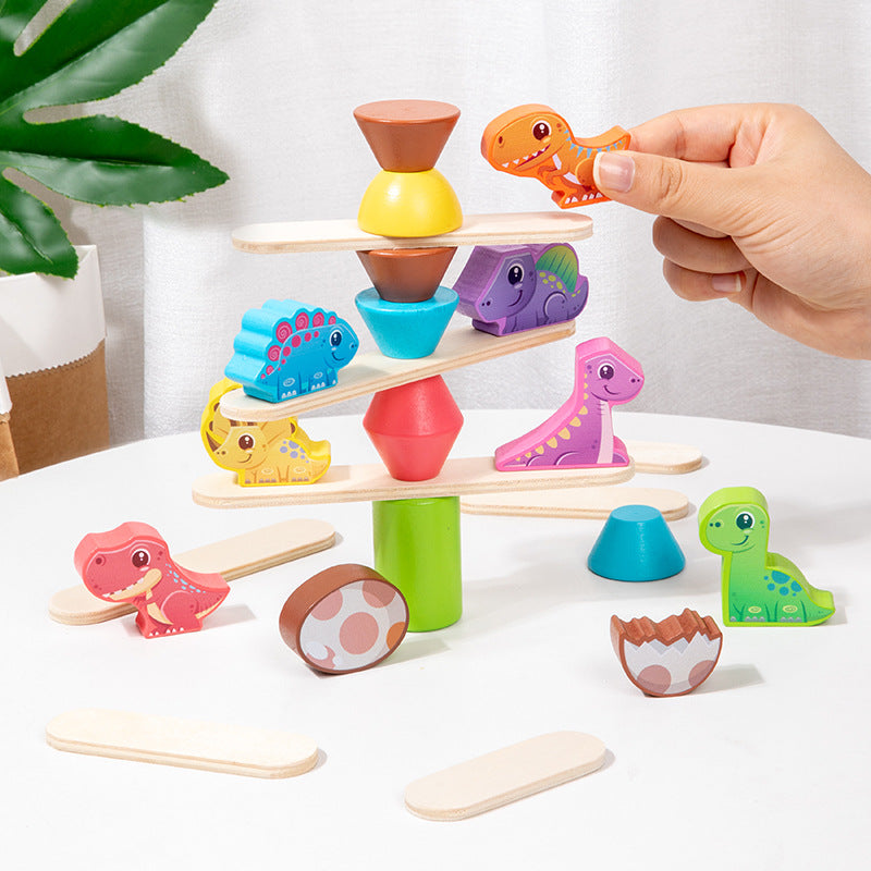 childrens-wooden-dinosaur-animal-stacking-music-balance-building-blocks-kindergarten-puzzle-toy