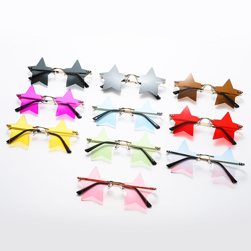 Frameless Star Sunglasses — Punk Style