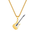 hip-hop-stainless-steel-guitar-pendant-street-classic-fashion-male-titanium-necklace