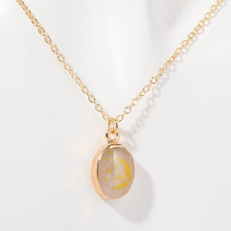 stone-gem-necklace-butterfly-star-moon-love-snake-flower-planet-clavicle-chain