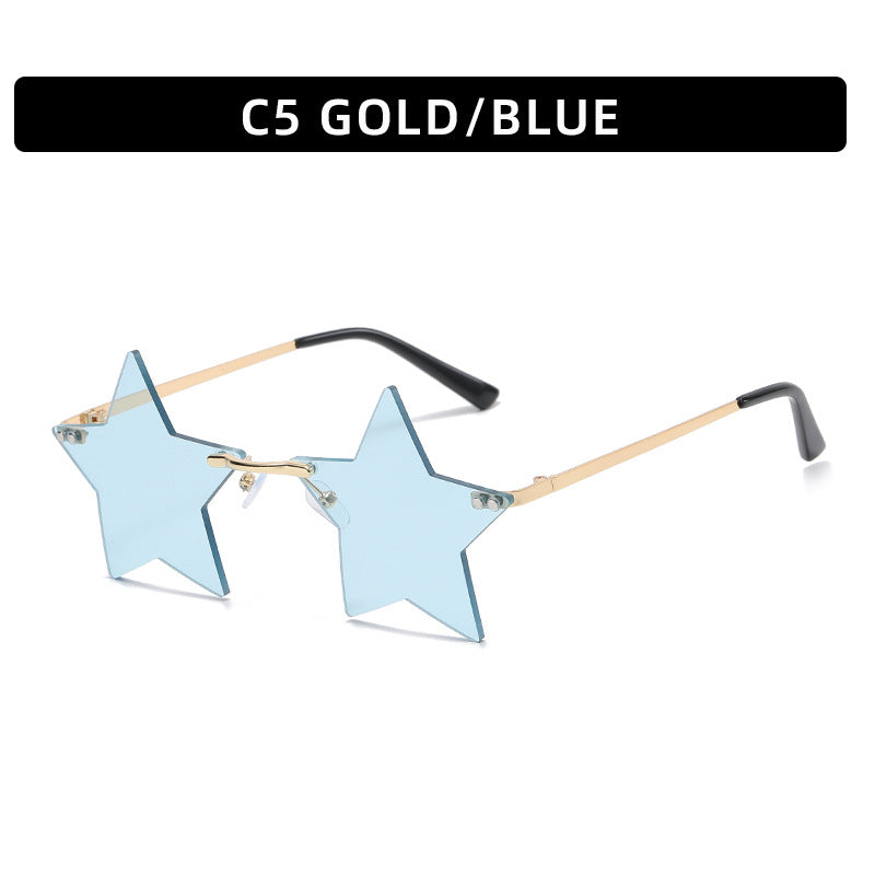 Frameless Star Sunglasses — Punk Style