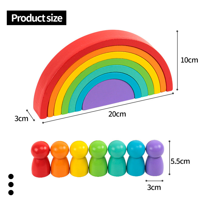 seven-rainbow-building-blocks-small-people-combination-childrens-puzzle-cognition-stacking-music-wooden-christmas-toy-gift