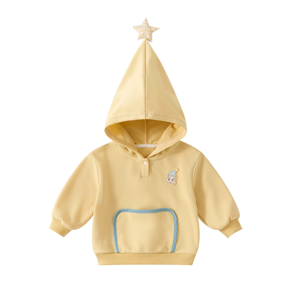 Baby Star Hooded Sweatshirt Casual Loose Cartoon Top for Kids