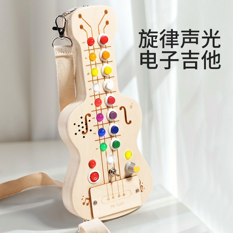 wooden-led-switch-light-melodic-sound-optoelectronic-guitar-busy-board-childrens-montessori-early-education-puzzle-toy