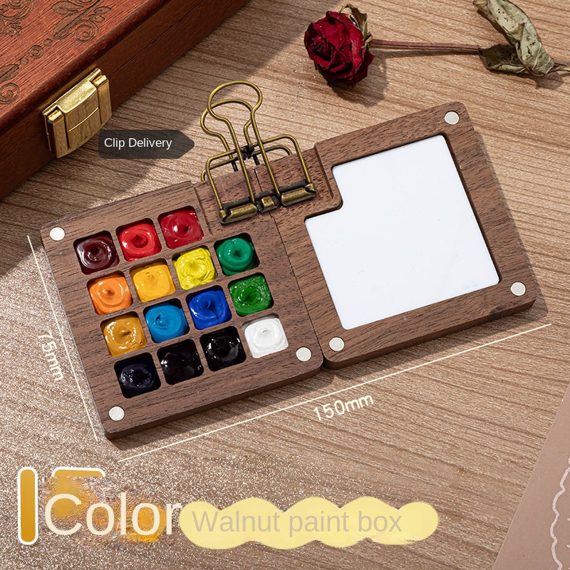 Mini Watercolor Paint Set with Small Drawing Book for Kids and Primary School Students, Portable Sketchbook and Art Kit
