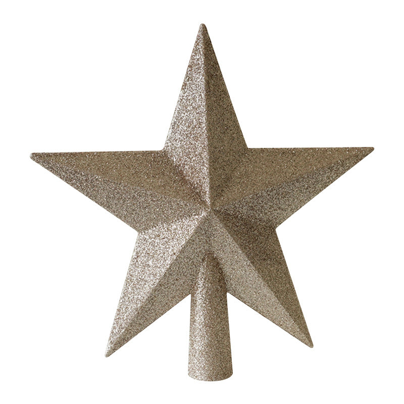 christmas-tree-top-star-decoration-ornament-gold-silver-red-pink-3d-five-pointed-star