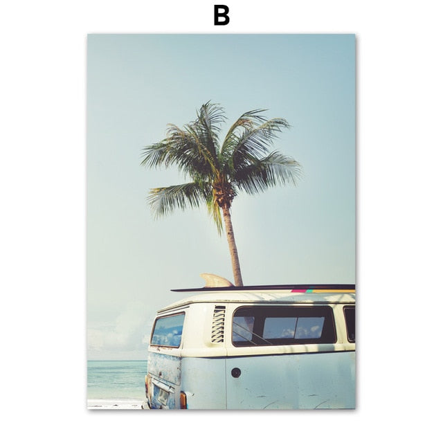coconut-tree-palm-leafs-bus-sea-landscape-wall-art-canvas-painting-nordic-posters-and-prints-wall-pictures-for-living-room-decor
