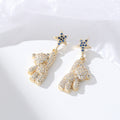 Star & Bear Zirconia Earrings
