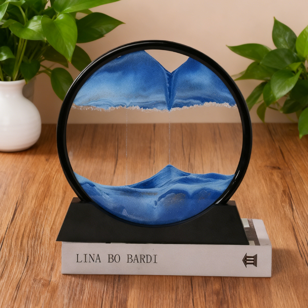 3D quicksand painting decompression art hourglass ornament